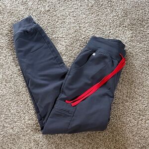 Figs Joggers with Red Accents